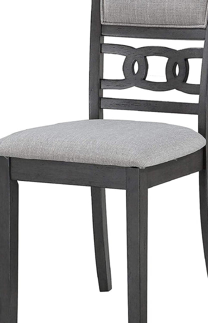 Gray 5 Piece Dining Table Set With 4 Chairs For Kitchen