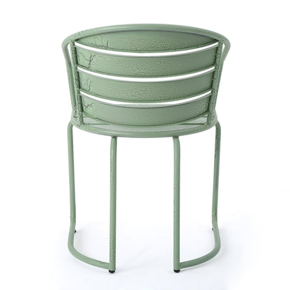 Santa Monica 3-Piece Outdoor Bistro Set – Modern Iron Patio Dining Set