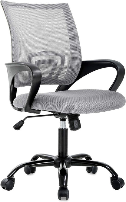 Ergonomic Mesh Office Chair With Lumbar Support Grey