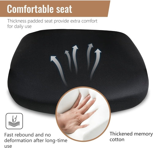 Home Office Chair Mid Back PC Swivel Lumbar Support Adjustable Desk