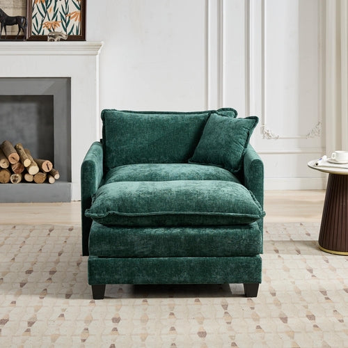 Cloud Sofa Modern Sectional Couch, Comfy Double Layer Upholstered Seat