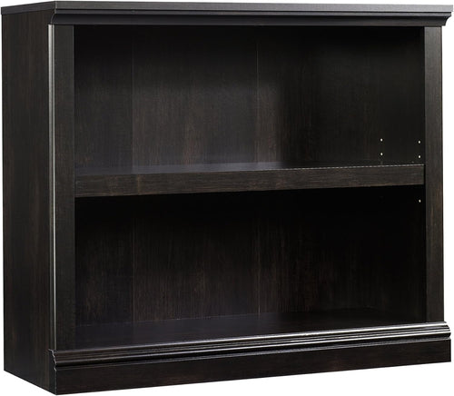 Two Shelf Bookcase Estate Black Finish For Home Office