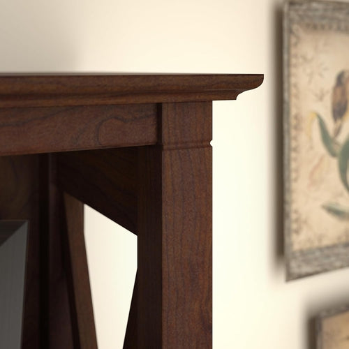 Bush Furniture Tall 5 Shelf Bookcase Bing Cherry Finish