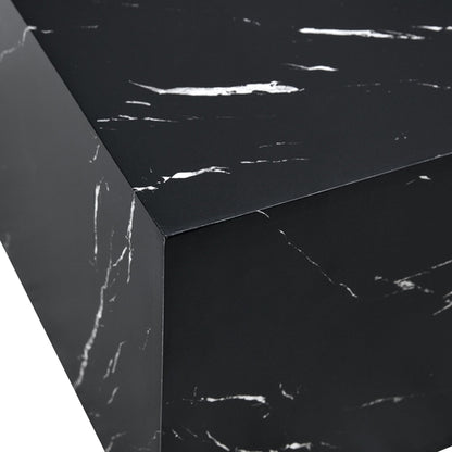 Modern Coffee Table – 39.3" Rectangular Accent Table with Textured