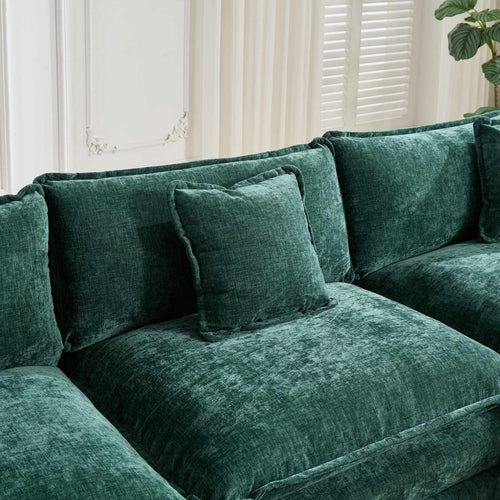 Cloud Sofa Modern Sectional Couch, Comfy Double Layer Upholstered Seat