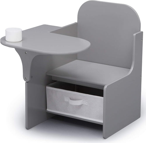 Mysize Chair Desk With Removable Cup Holder Grey Bin