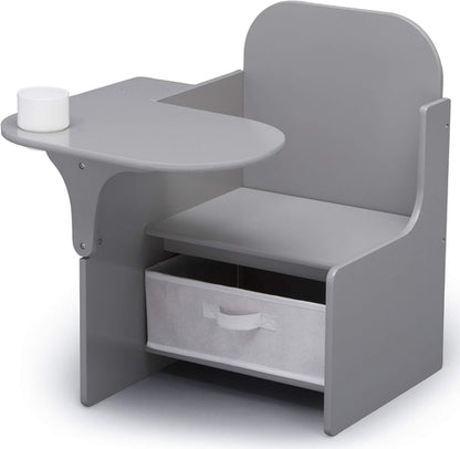 Mysize Chair Desk With Removable Cup Holder Grey Bin