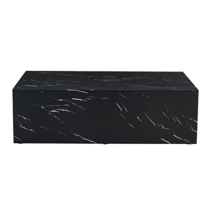 Modern Coffee Table – 39.3" Rectangular Accent Table with Textured