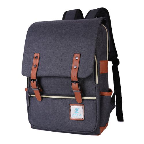 Slim Backpack ,College, School and Business Fits 15-inch Laptop-Black