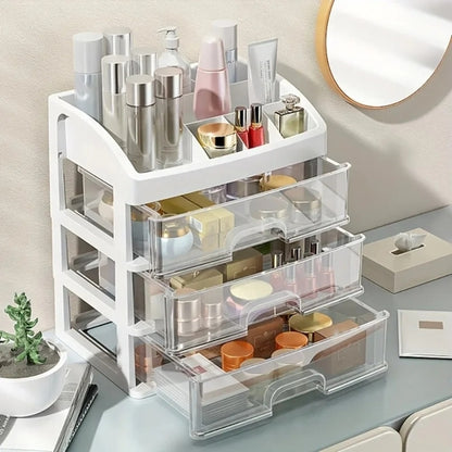 Minimalist Desktop Organizer Storage Box Modern Plastic Vanity