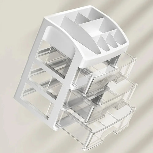 Minimalist Desktop Organizer Storage Box Modern Plastic Vanity