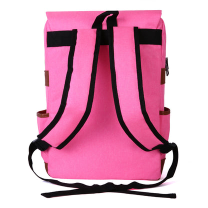 Slim Backpack College,School and Business Fits 15-inch Laptop-Hot Pink