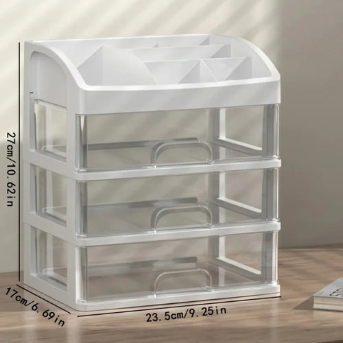 Minimalist Desktop Organizer Storage Box Modern Plastic Vanity