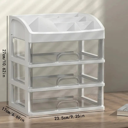 Minimalist Desktop Organizer Storage Box Modern Plastic Vanity