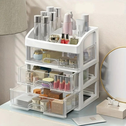 Minimalist Desktop Organizer Storage Box Modern Plastic Vanity