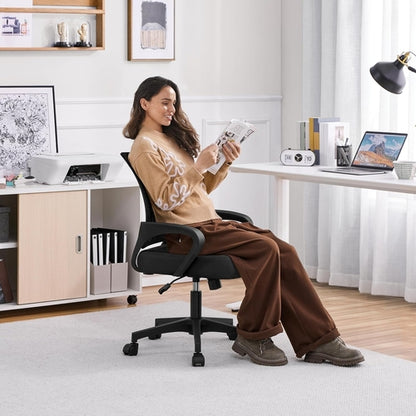 Ergonomic Mesh Office Chair With Lumbar Support Black