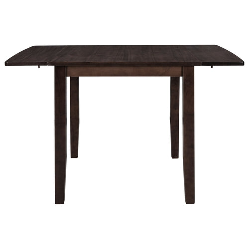 3-Piece Wood Drop Leaf Breakfast Nook Dining Table Set with 2 X-back