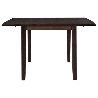 3-Piece Wood Drop Leaf Breakfast Nook Dining Table Set with 2 X-back