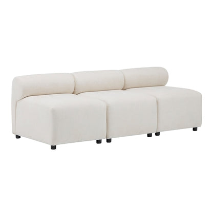 Modular Chenille Sectional Sofa – Modern Curved Upholstered Couch for