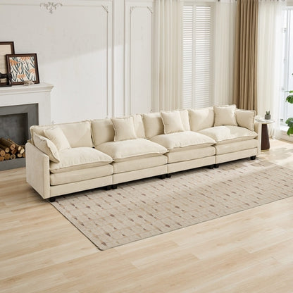 Cloud Sofa 4 Seats Ottoman Is Not Included, Modern Sectional Couch,
