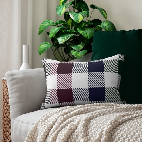 Decorative Lumbar Throw Pillow - Tartan Plaid - Multicolor