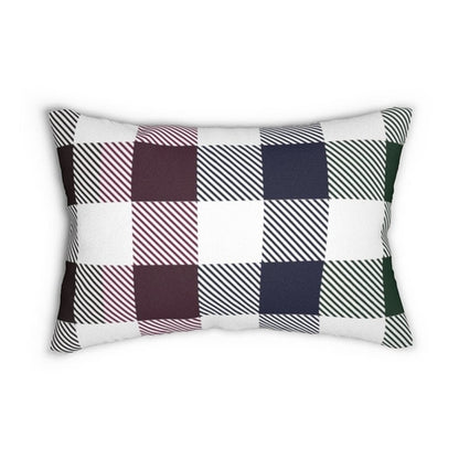 Decorative Lumbar Throw Pillow - Tartan Plaid - Multicolor