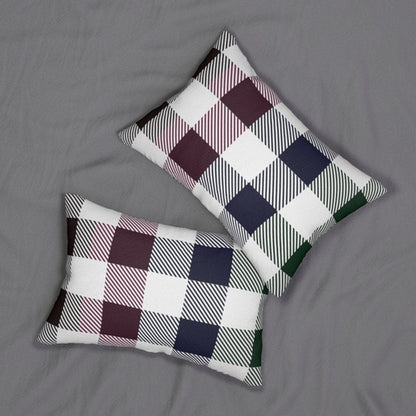 Decorative Lumbar Throw Pillow - Tartan Plaid - Multicolor