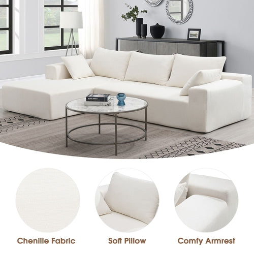 109*68" Modular Sectional Living Room Sofa Set, Modern Minimalist