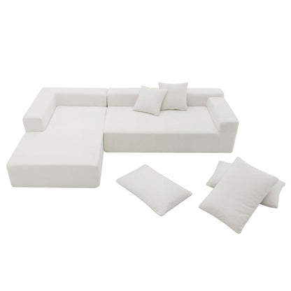 109*68" Modular Sectional Living Room Sofa Set, Modern Minimalist