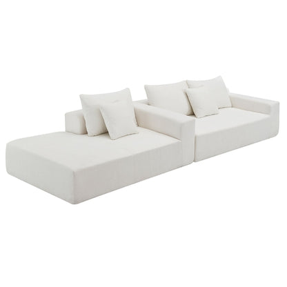 109*68" Modular Sectional Living Room Sofa Set, Modern Minimalist