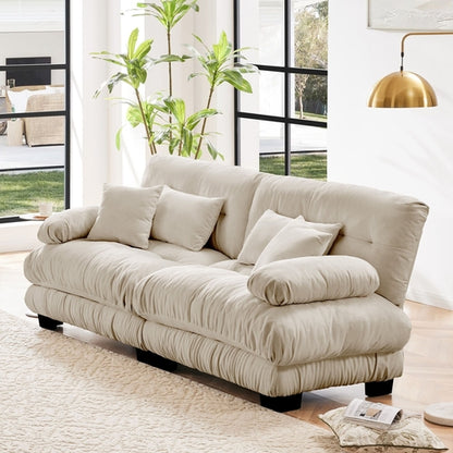 Cloud Couch 2 Seater Sofa for Living Room, Chenille 2 - Seat sofa with