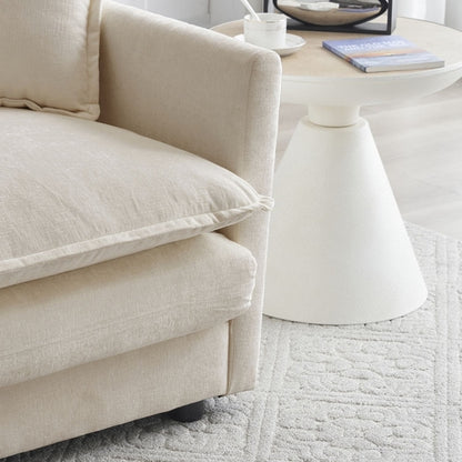 Modern Sofa Couch, 3 Piece Set Extra Deep Seat Sectional Sofa for