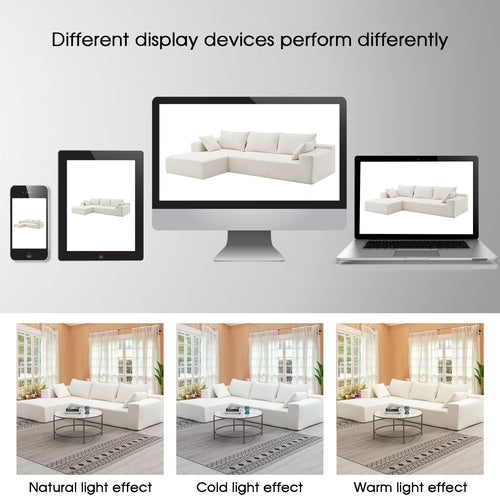 109*68" Modular Sectional Living Room Sofa Set, Modern Minimalist