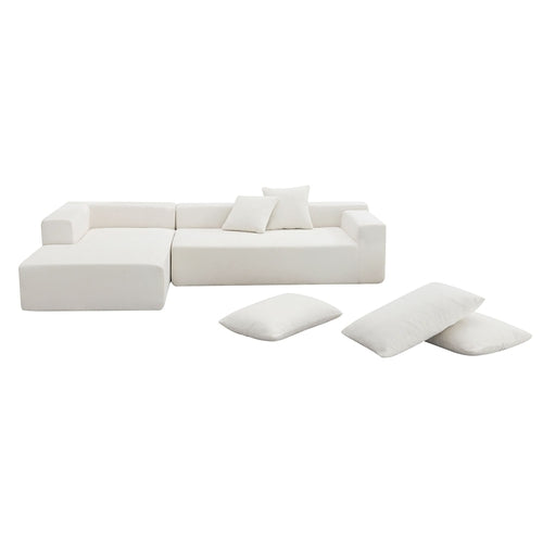 109*68" Modular Sectional Living Room Sofa Set, Modern Minimalist
