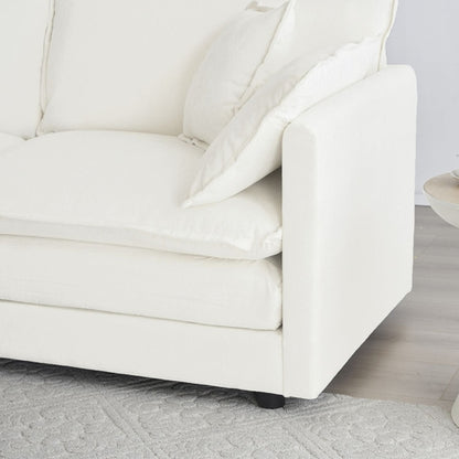 U-Shaped Sectional Sofa w/Reversible Footrest, 5-Seater Convertible