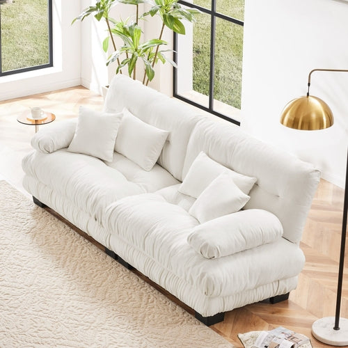 Cloud Couch 2 Seater Sofa for Living Room, Chenille 2 - Seat sofa with