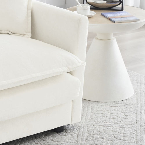 Modern Sofa Couch, 3 Piece Set Extra Deep Seat Sectional Sofa for