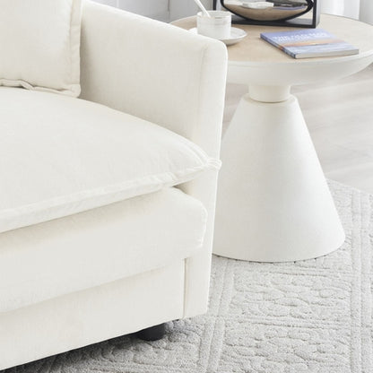 Modern Sofa Couch, 3 Piece Set Extra Deep Seat Sectional Sofa for