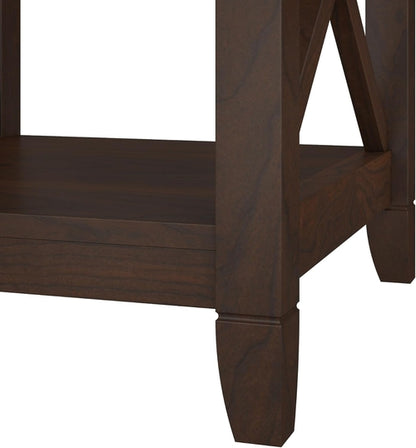 Bush Furniture Tall 5 Shelf Bookcase Bing Cherry Finish