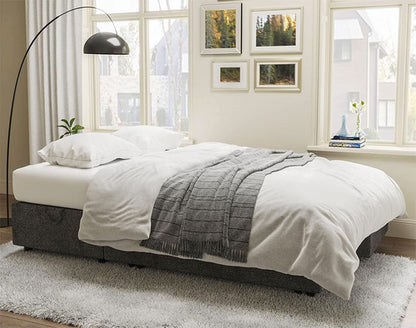 Gray Sectional Sleeper Sofa With Storage Chaise Bed