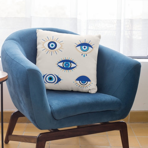 Evil Eye Pillow Cover, Sofa Decoration Evil Eye Pattern Throw Pillow