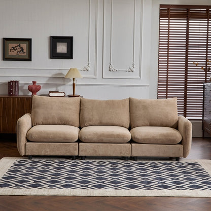 Modular Velvet Sectional Sofa Corner Chair – Convertible Upholstered