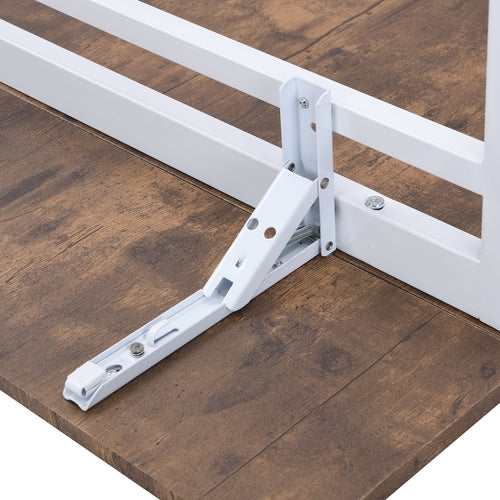 Farmhouse 5-piece Counter Height Drop Leaf Dining Table Set with
