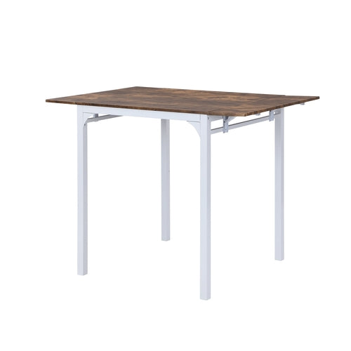 Farmhouse 5-piece Counter Height Drop Leaf Dining Table Set with