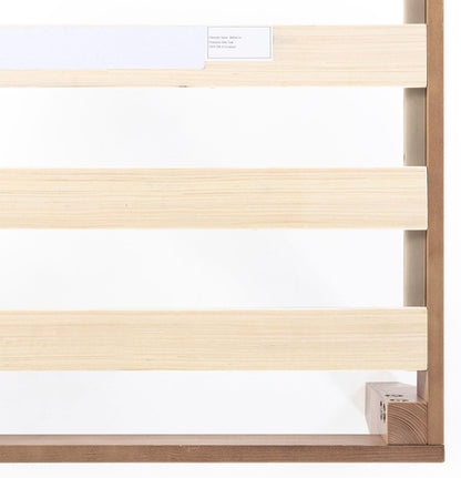 Queen Solid Pine Platform Bed With Slats No Box Spring