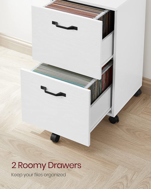 2 Drawer File Cabinet White Office Filing Cabinet For A4 And Letter