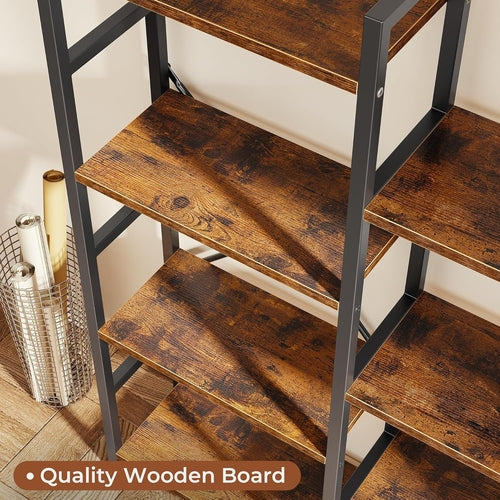 Triple 4 Tier Bookshelf, Bookcase with 11 Open Display Shelves, Wide