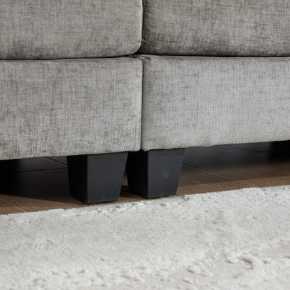 Cloud Sofa Modern Sectional Couch, Double Layer Upholstered Chenille