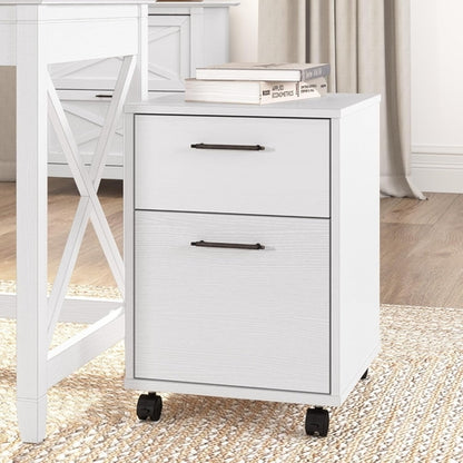 Bush Furniture Key West 2 Drawer Mobile File Cabinet For Home Office