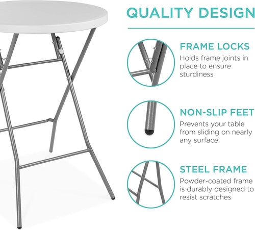 Bar Height Folding Table for Indoor/Outdoor Use
